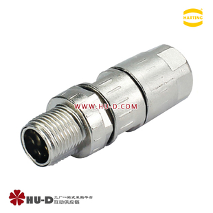 HARTING浩亭21038811805圆形M12连接器X型8P插头