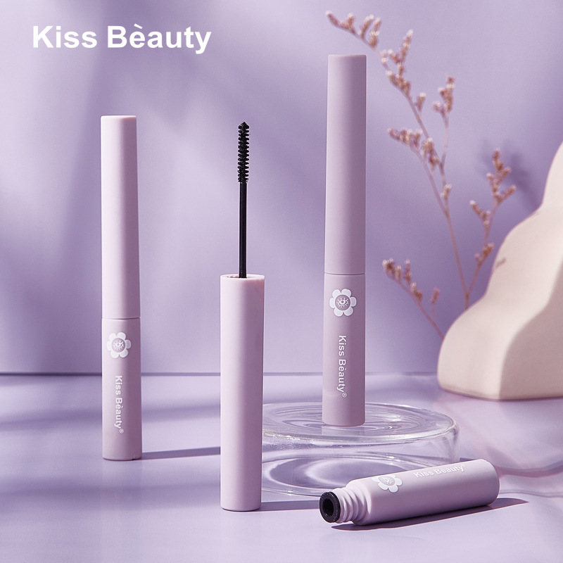 KissBeauty纤长卷翘细头睫毛膏防水防汗小刷头睫毛不结块不易晕染