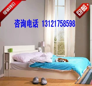 Qing Liuyi Special Promotion Promotion Современная простая кровать односпальная двуспальная двуспальная кровать 1,2 метра 1,5 метра бесплатная доставка и установка