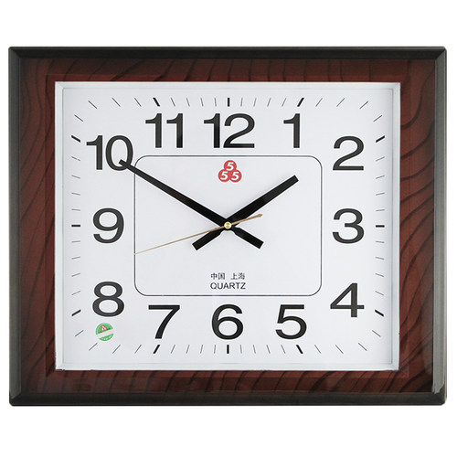 三五牌挂钟客厅大号钟表长方形20英寸挂表现代简约厂房大石英钟