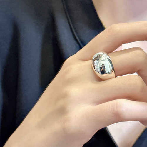 韩国风简约时髦小众设计感指环