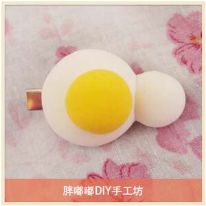 kyouko发饰/cosplay 伪物语阿良良木火怜/月火 荷包蛋发夹