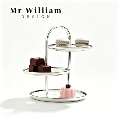 MRWilliam陶瓷三层点心架果盘