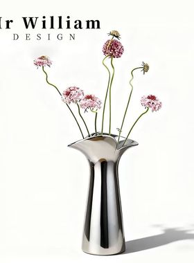 MR William 北欧简约陶瓷装饰花瓶高级感轻奢高颜值插花瓶