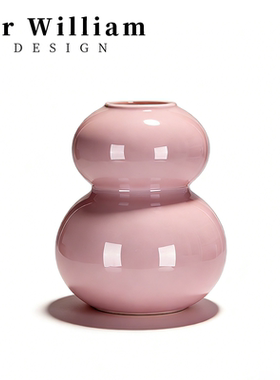 MR William 北欧轻奢玻璃葫芦花瓶家居装饰摆件水培花器客厅家居