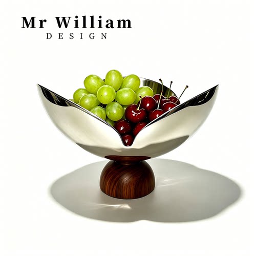 MRWilliam现代简约不锈钢果盘
