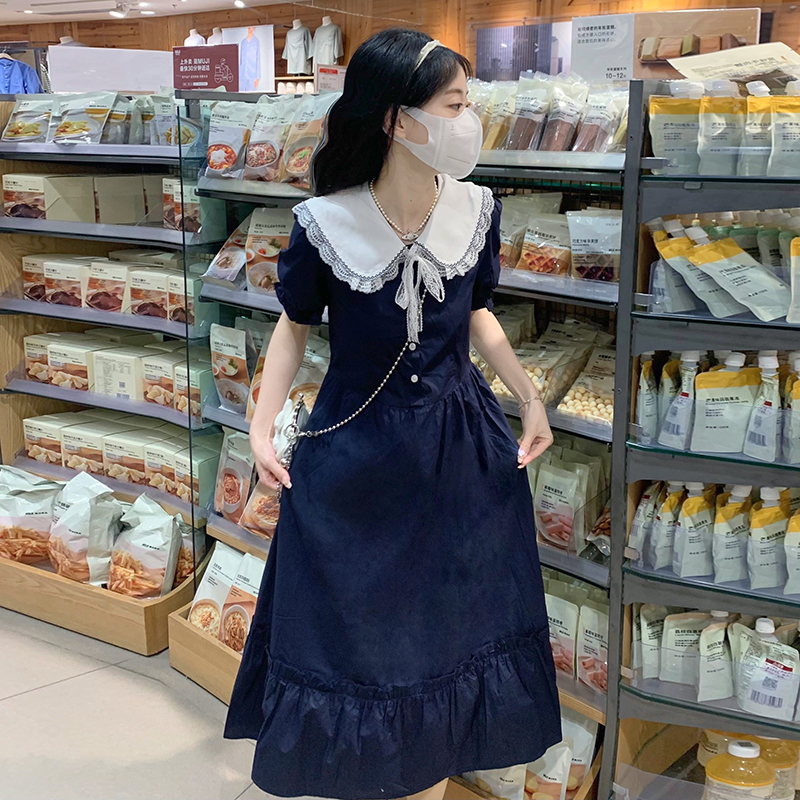 学院风A字裙少女休闲韩版过膝裙