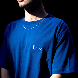 Dime Tee Logo Small 刺绣纯色休闲短袖 潮物Woo T恤 Classic