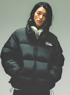 First Down Bubble Down Jkt Color Leather 700蓬素皮羽绒服夹克