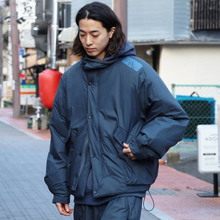 Coat Half 尼龙保暖休闲宽松连帽棉服夹克外套 N.HOOLYWOOD 现货