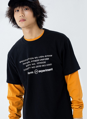 【清仓】Uniform Experiment Fragment 王源UE藤原浩闪电短袖T恤