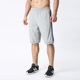 针织棉透气篮球中裤 运动裤 潮流休闲宽松灰色跑步裤 五分裤 男生夏季