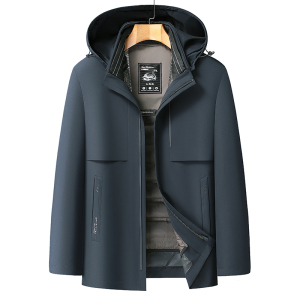 ET106*白鹅绒服中年男士羽绒服冬装外套可脱卸内胆厚送爸爸 *P245图片