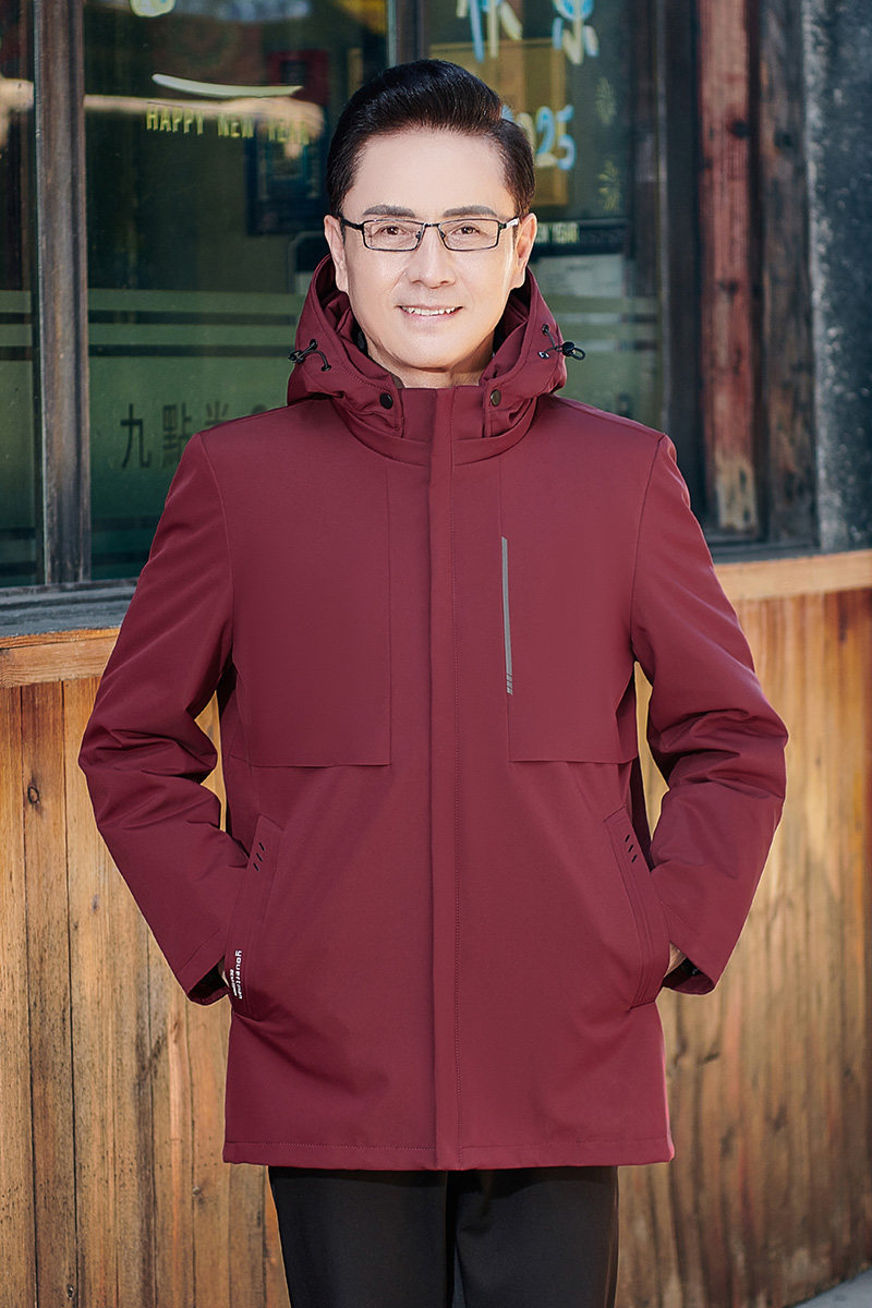 ET106*白鹅绒服中年男士羽绒服冬装外套可脱卸内胆厚送爸爸*P245,男装羽绒服,星座1516（原B303）