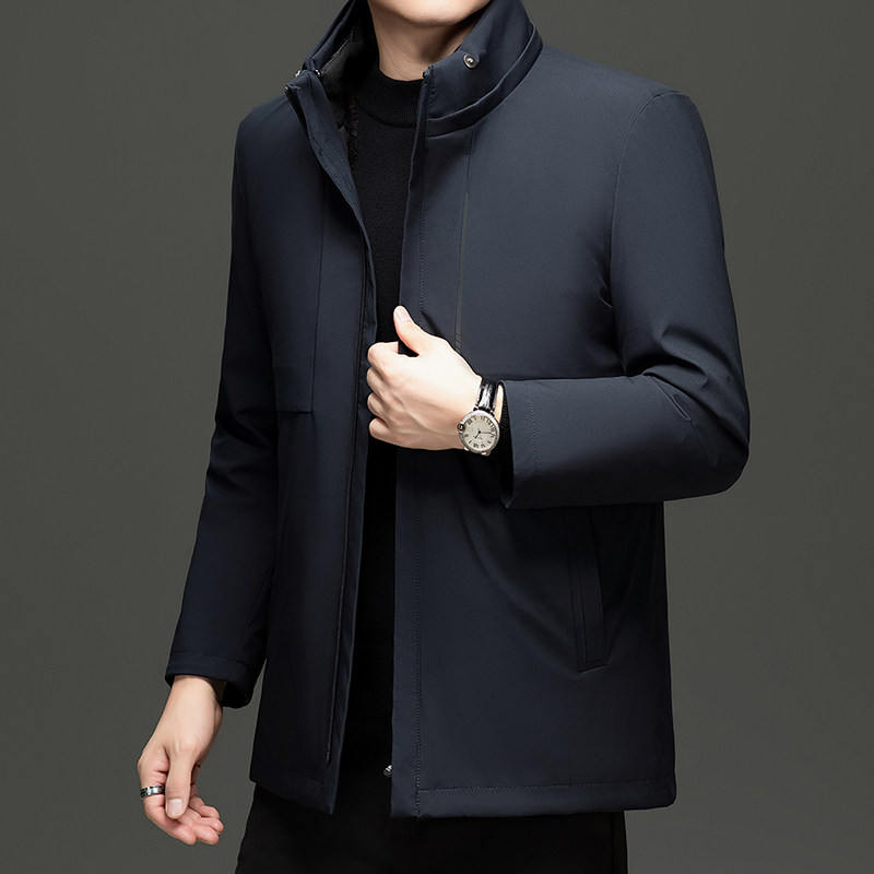 MT106*白鹅绒服中年男羽绒服冬装外套可脱卸内胆加毛送爸爸*P245,男装羽绒服,星座1516（原B303）
