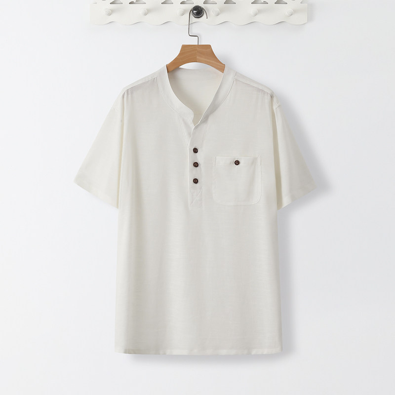 TS20* 夏季风男士短袖薄款凉感T恤禅服居仕服 *P60图片