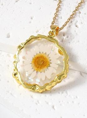 植物干花小众设计项链