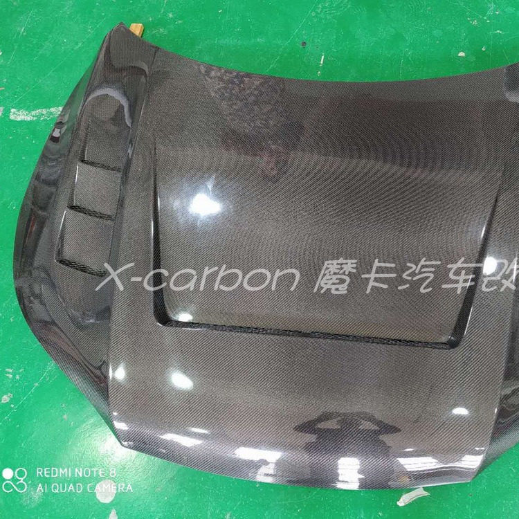 本田9 9.5代雅阁改装碳纤维开孔机盖 九代雅阁碳纤维引擎盖车头盖