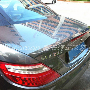 奔驰SLK-R172改装碳纤维鸭尾翼 Benz奔驰SLK200 碳纤后扰流定风翼