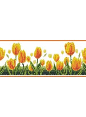 十字绣花卉HH022黄色郁金香 爱丽丝cross stitch清仓