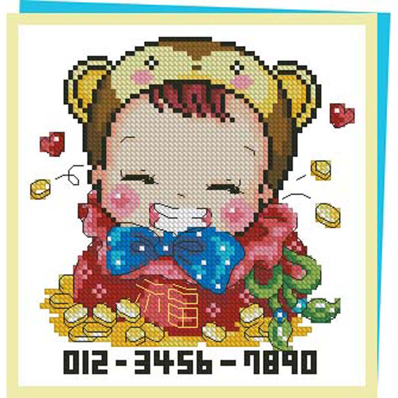 卡通小猴子十字绣