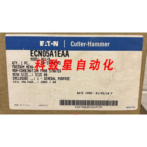 工业配件ECN05A1EAA SIZE 00 208 V STARTER AN14AN0 NEMA 1 ENCL