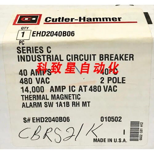 工业配件EHD2040B06 2 POLE 40AMP TYPE EHD2040 断路器