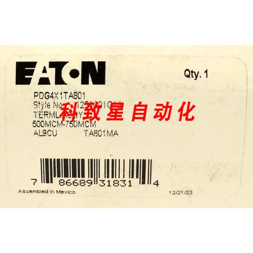 工业配件PDG4X1TA801 POWER DEFENSE TA801MA BREAKER LUG TERMIN