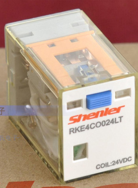 申乐RKE4CO024LT 730LT金触点电磁继电器24VDC 220VAC底座SYF14-E