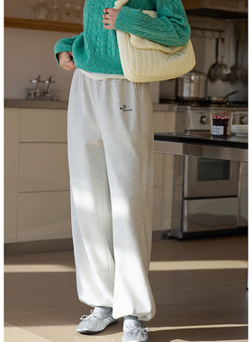 「MISAZ」版型绝赞！380g加绒软糯卫衣裤 秋冬显瘦针织束脚长裤