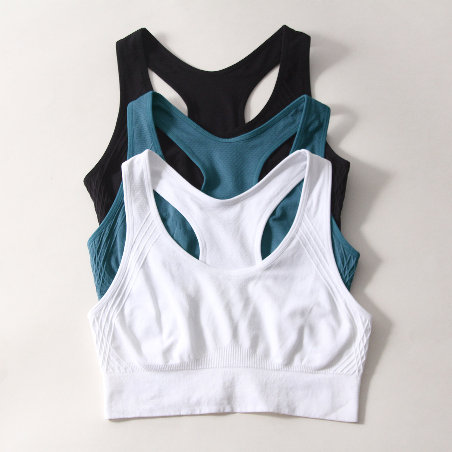 亲肤透气运动内衣女防震无海绵垫速干工字瑜伽背心跑步健身文胸