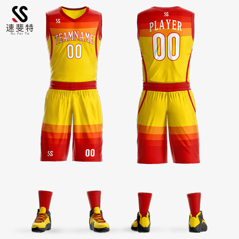 速斐特篮球服套装男学生比赛训练队服定制夏季大码潮流个性球衣女