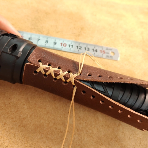 复古头层真牛皮电动车配件手把套