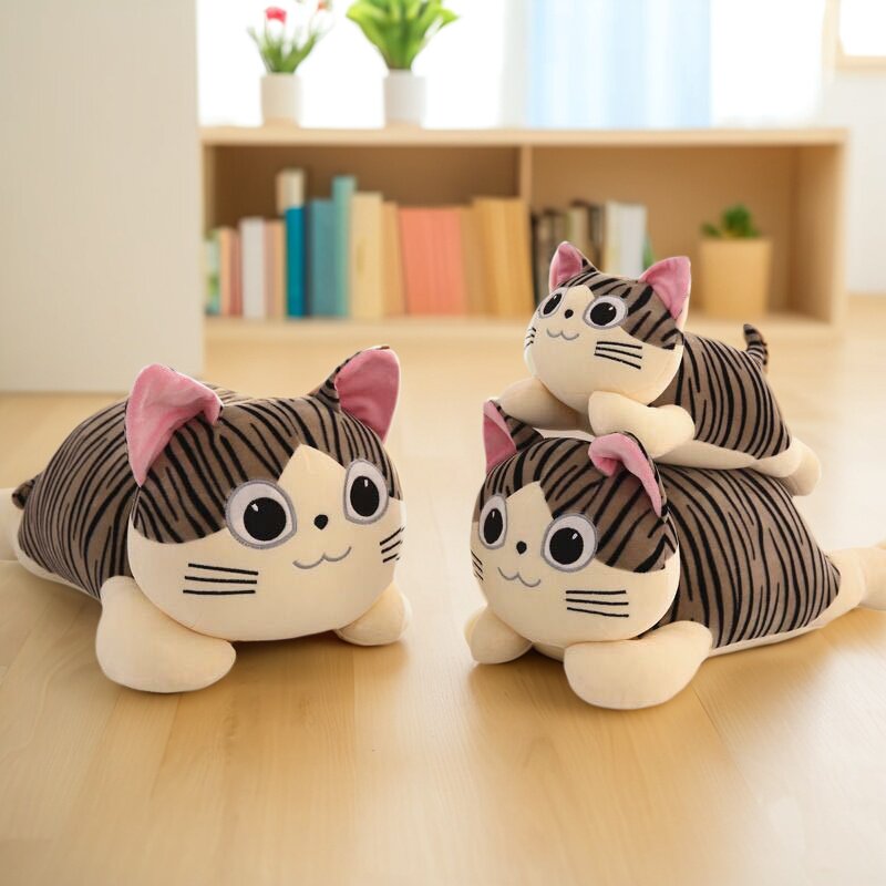可爱起司猫公仔毛绒玩具小趴猫猫咪玩偶宠物店活动用礼品定制logo
