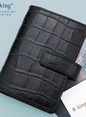清货r.king品仕名片本银行卡收纳本男女商务小卡包大容量头层牛皮