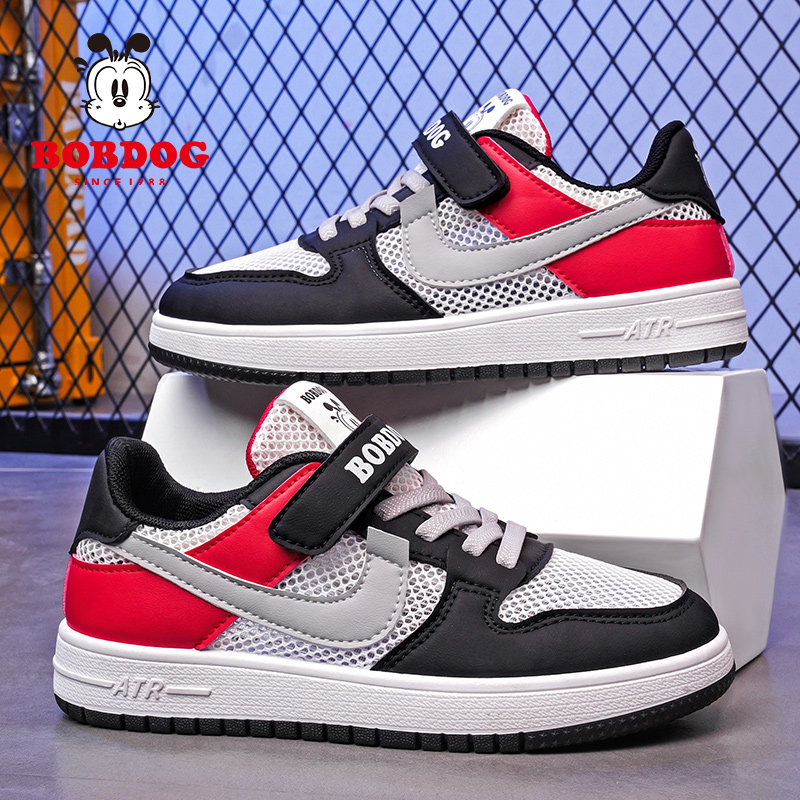 巴布豆童鞋男童休闲板鞋2026夏季新款透气儿童单网鞋子男孩运动鞋