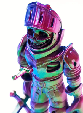 3D打印骷髅战士僵尸战士关节自由移动摆件手办模型