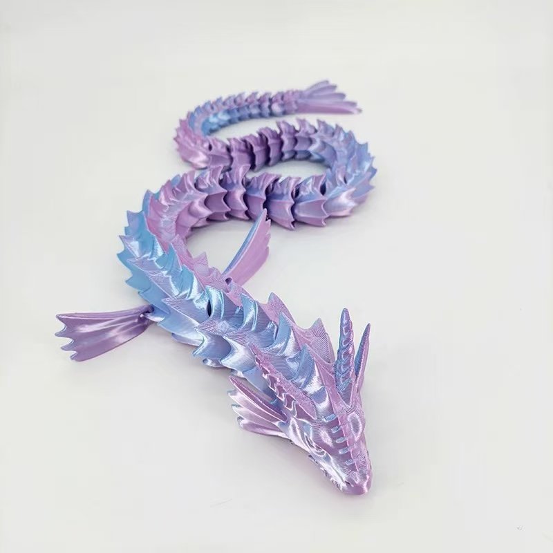 3D打印小翅膀海龙动漫魂兽海蛇关节可动摆件模型手办神兽网红玩具