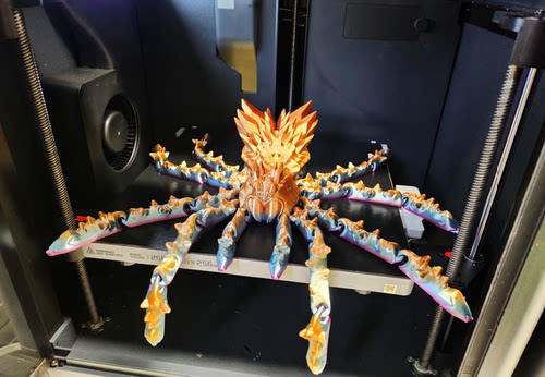 热销 3D打印蜘蛛关节可动狼蛛爆款玩具 仿真关节活动桌面摆件模型