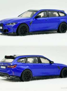 现货全新1/64风火轮精英宝马M3 touring蓝色合金车模型收藏