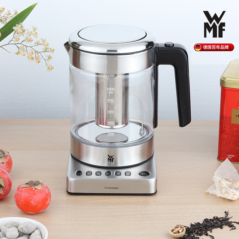 德国品牌WMF/福腾宝玻璃煮茶壶1L