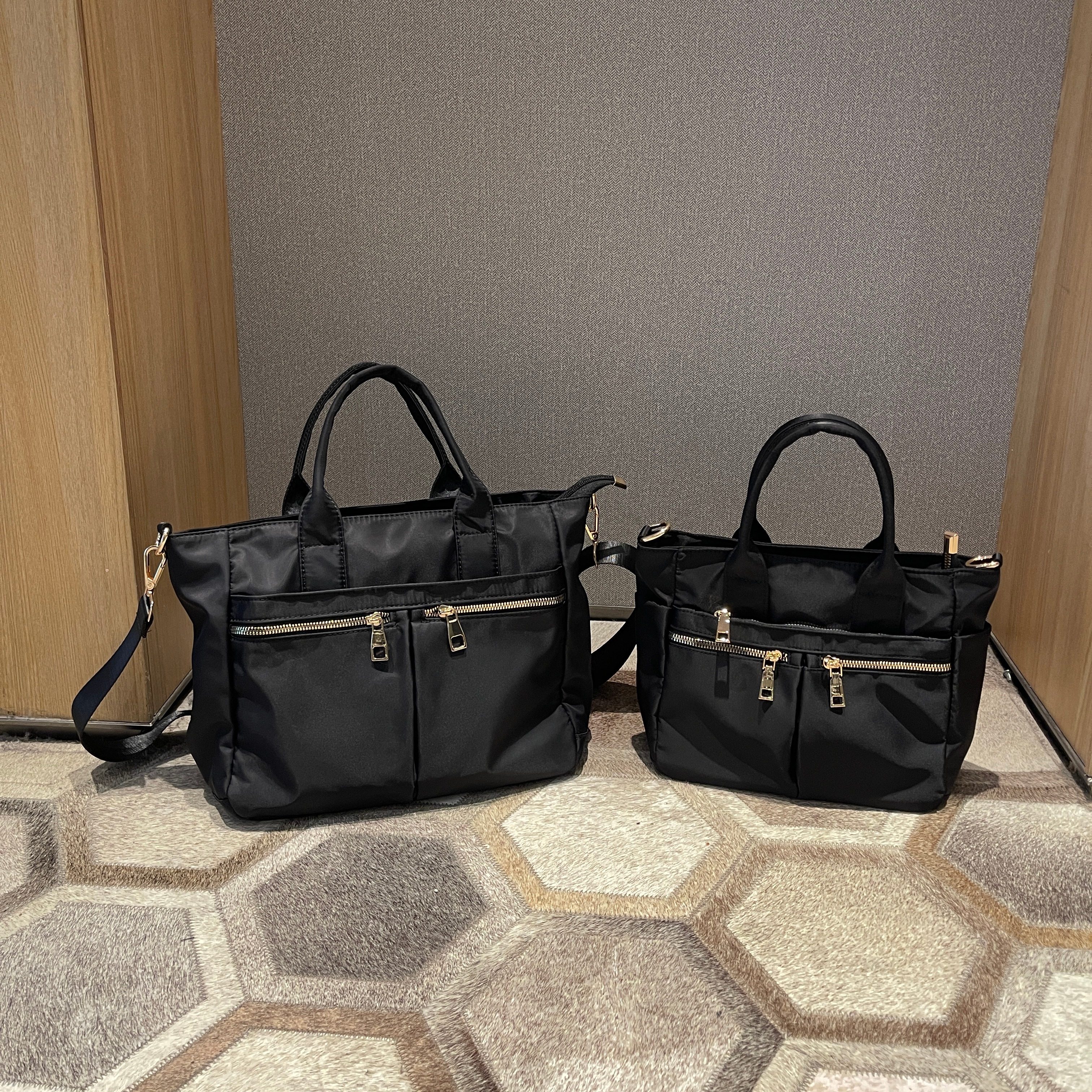 新款尼龙布大容量托特包女高品质通勤简约百搭休闲单肩手提斜挎包,箱包皮具/热销女包/男包,托特包,淘宝优惠券,粉丝福利购,淘宝优惠卷