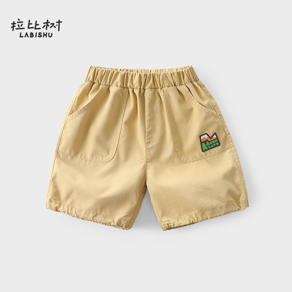 拉比树童装男童夏季休闲短裤图片