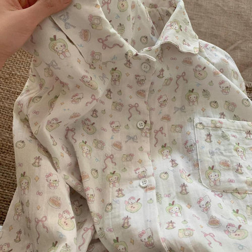 夏季A类100%全棉越洗越软家居服