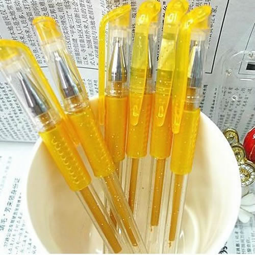 金色檀香抄经笔巨无霸佛经手抄本专业金笔芯增金色闪金色抄写经书