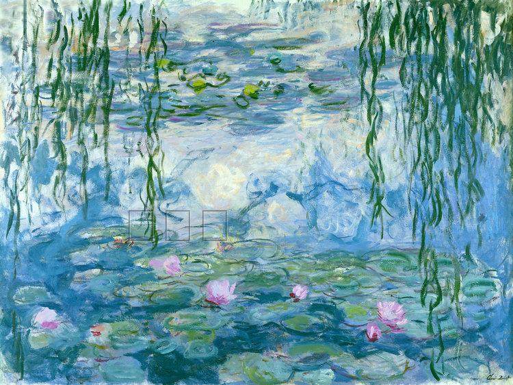 世界名画莫奈喷绘油画 欧洲风景客厅装饰画 画芯油画布205