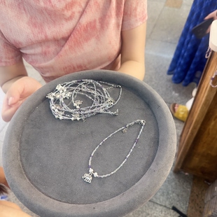 原创紫晶珍珠脚链C0252 满15发货