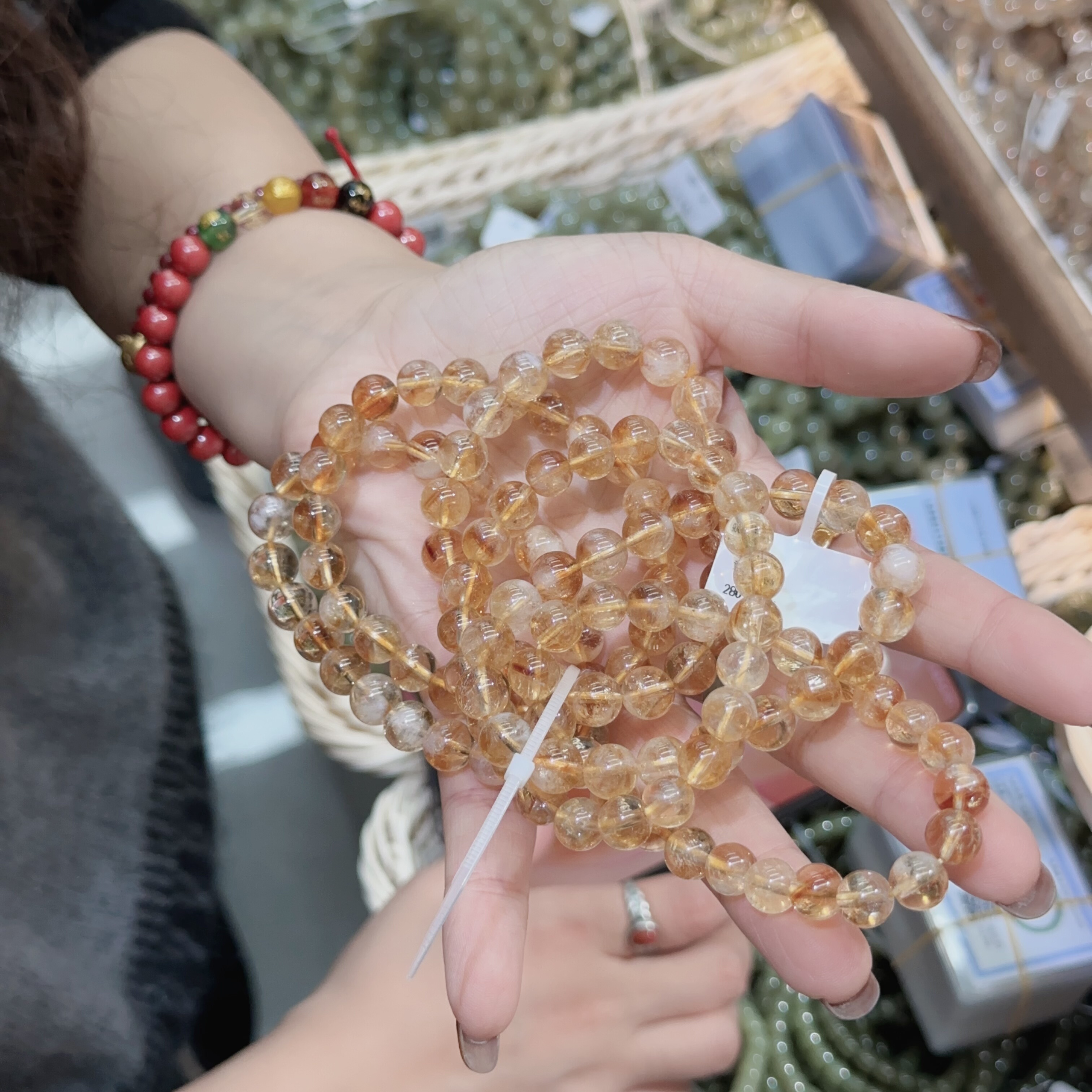 天然黄塔晶手串C3350（15元优先发货）,童装/婴儿装/亲子装,发饰,淘宝优惠券,粉丝福利购,淘宝优惠卷