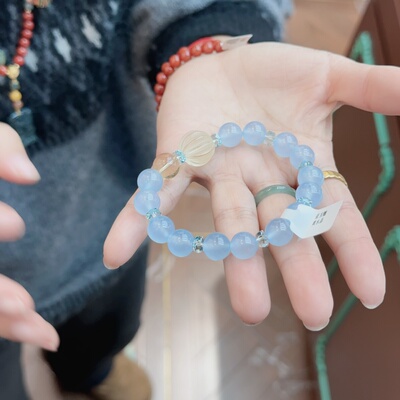 天然蓝玉髓手串C3372（15元优先发货）