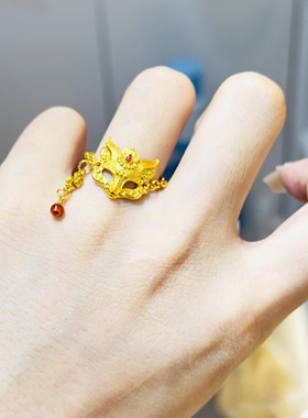 古法沙金戒指C1674（满15元优先发货）